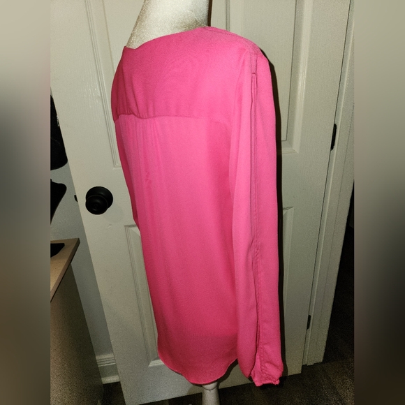 I.N.C Pink Blouse SZ S with fashion beaded earrings and bracelets - Picture 8 of 8